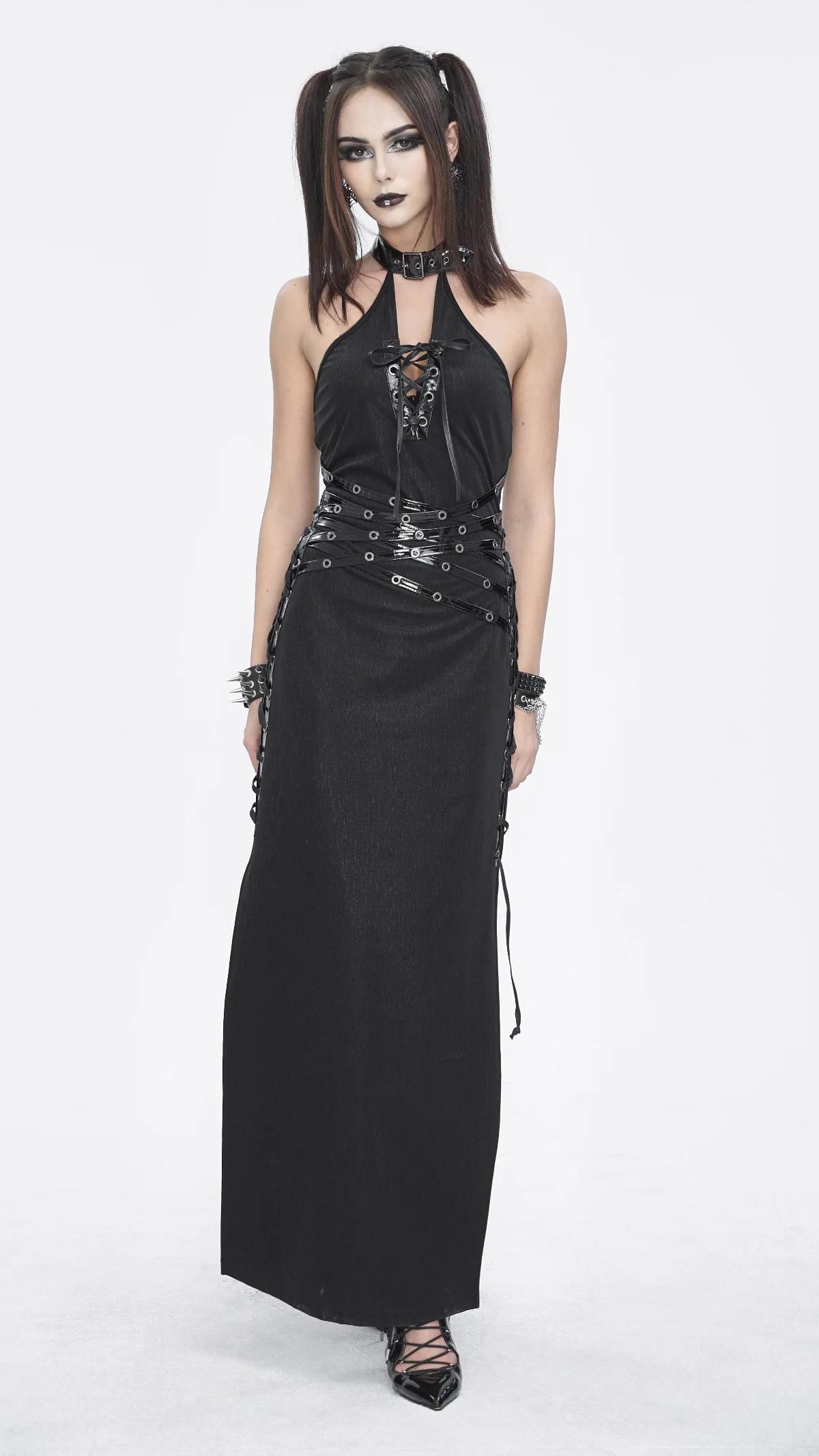 Industrial Gothic Halter Gown - Image 2