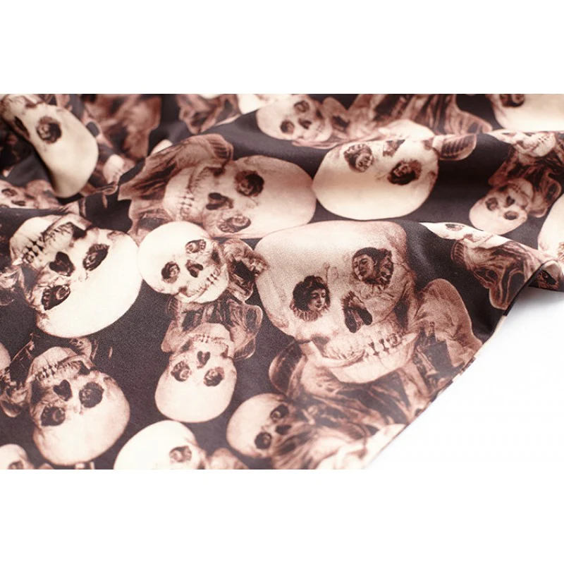 Halloween Skull Leggings - Coffee - Image 6