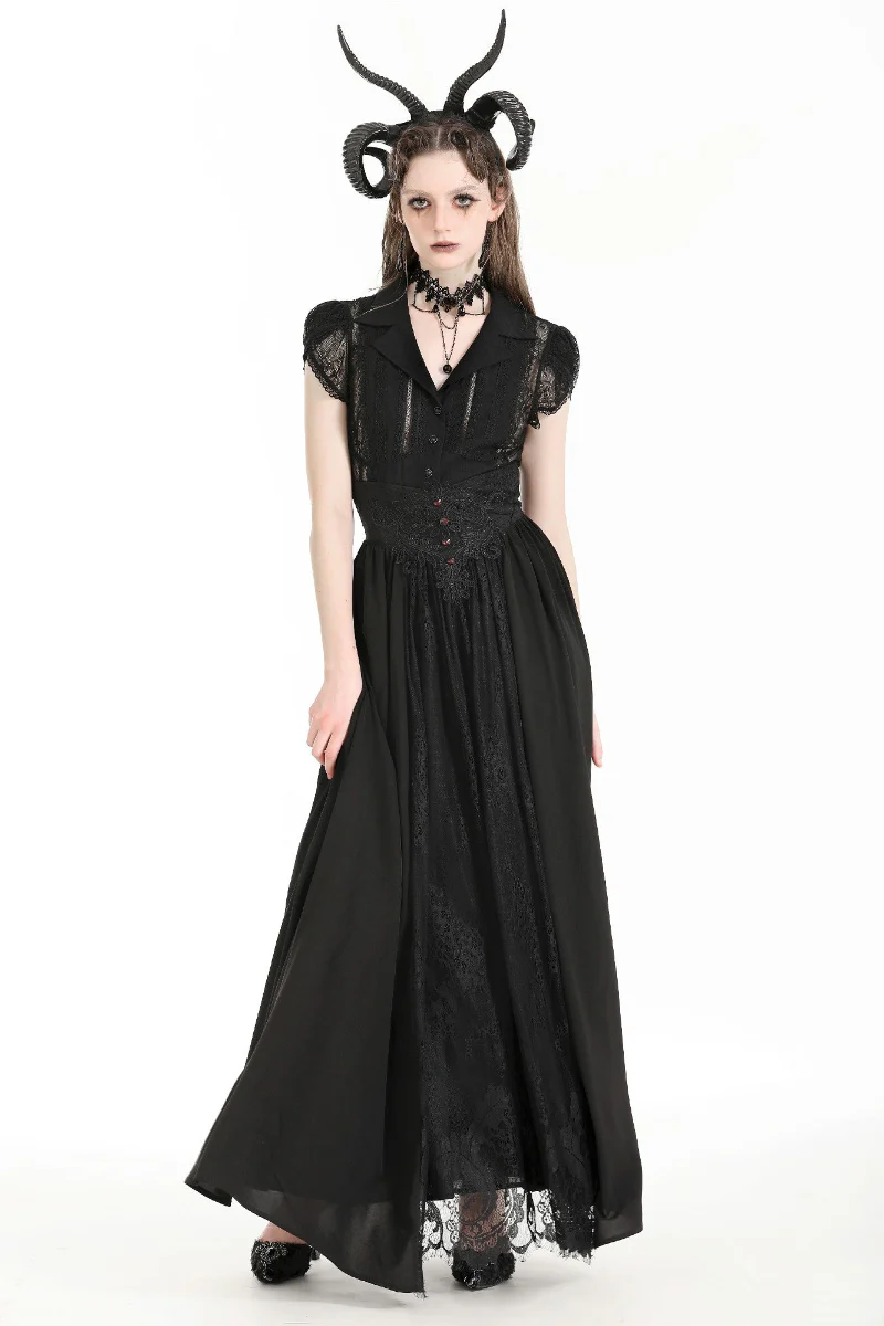 Sanctum Lace High Waist Maxi Skirt