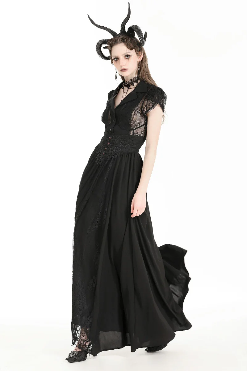 Sanctum Lace High Waist Maxi Skirt - Image 4