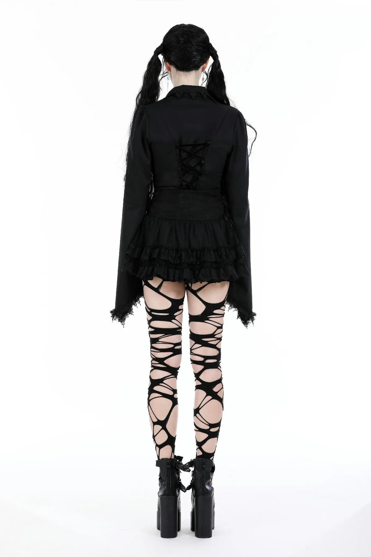 Rita - Punk Rock Tulle Mini Skirt - Image 7