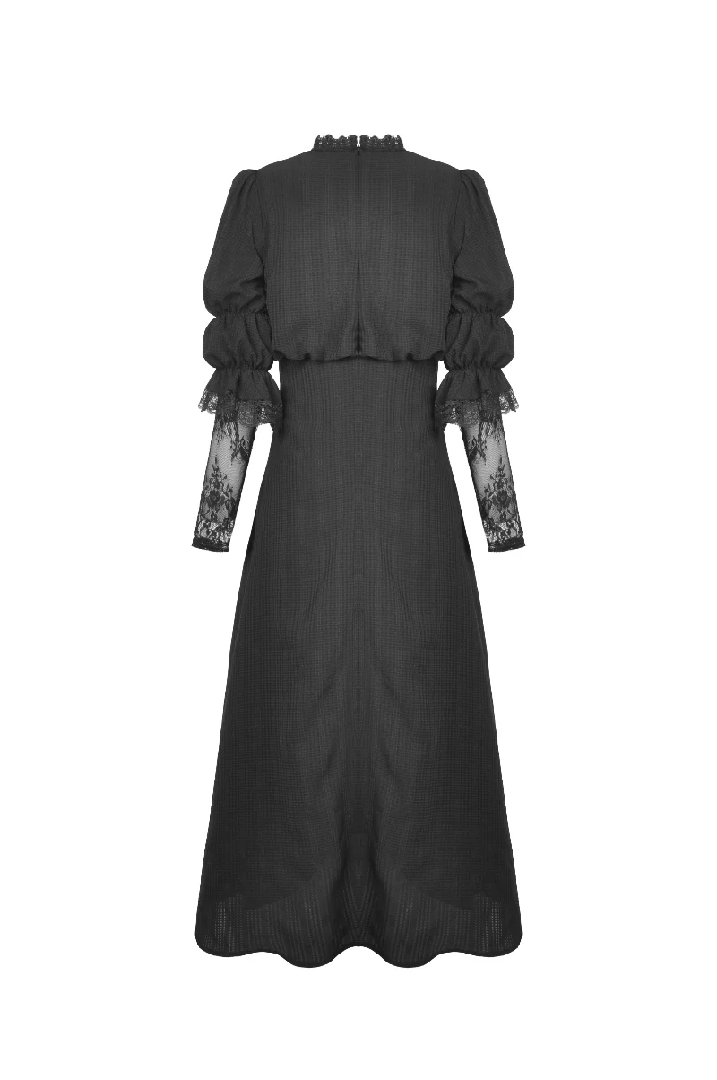 .Marionette – Edwardian Gothic High Lace Dress - Image 7