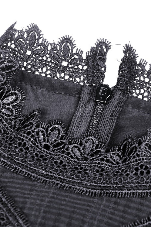 .Marionette – Edwardian Gothic High Lace Dress - Image 9