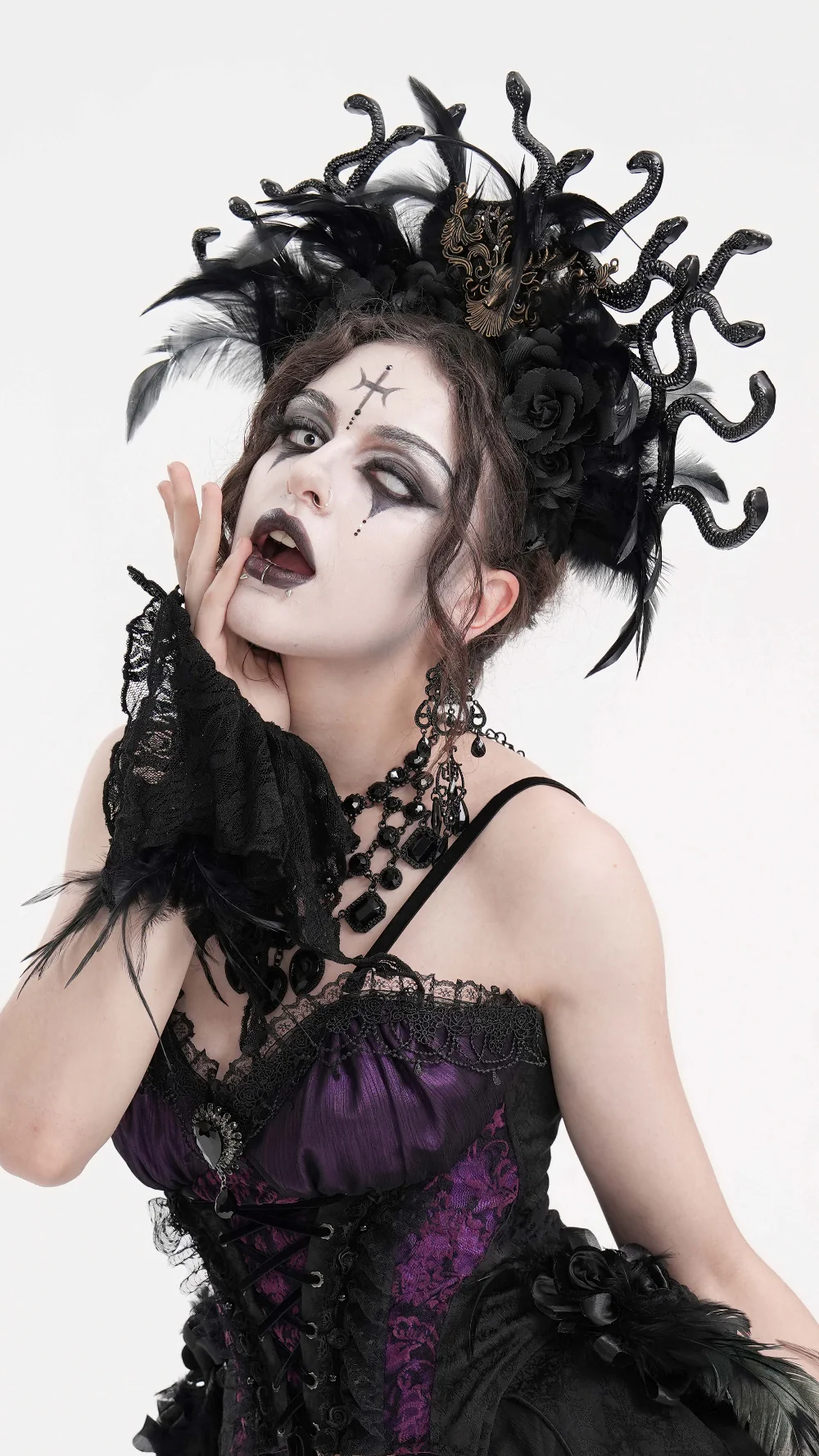 Medusa Queen of Serpents Headpiece - Image 4