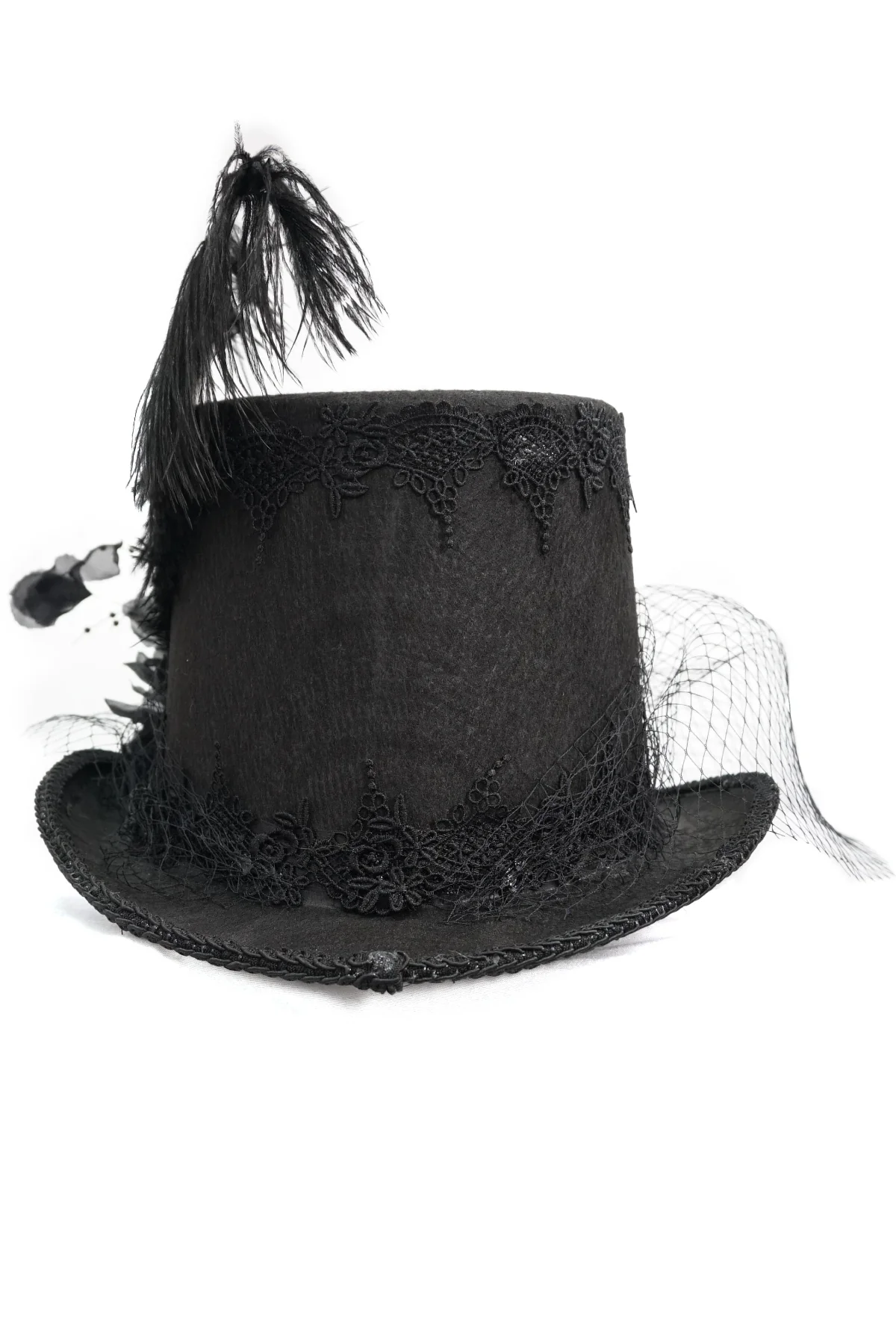 Victorian Baroness Veil Top Hat - Image 6