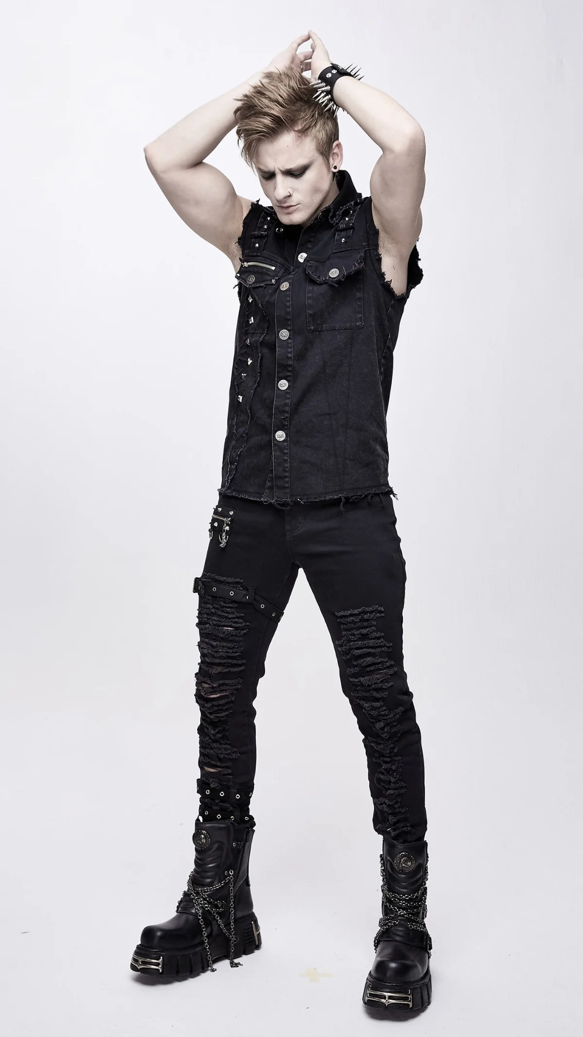 Modern Punk Men’s Top - Image 6