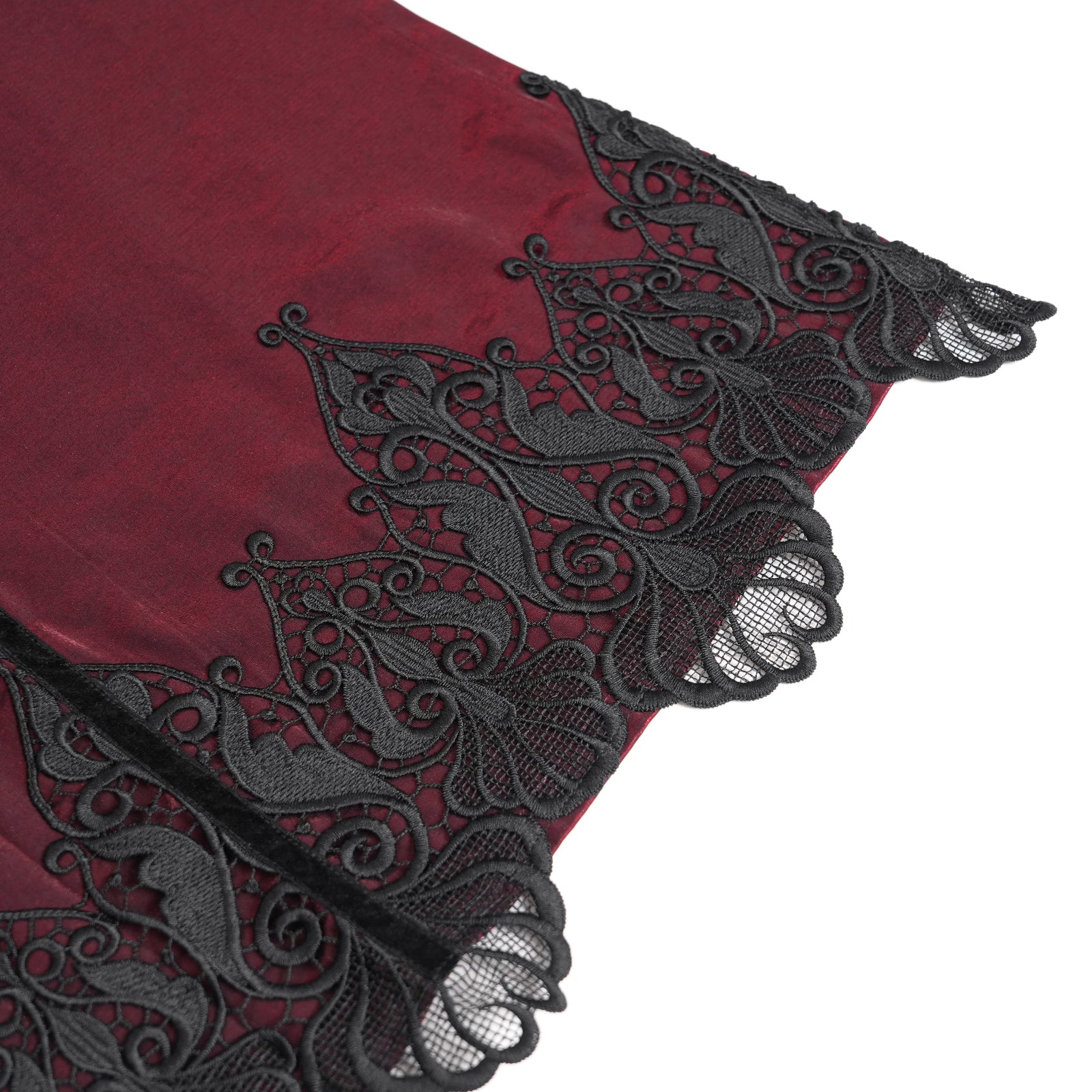 Moonlit Sanctuary – Lace Hem Long Skirt - Image 14