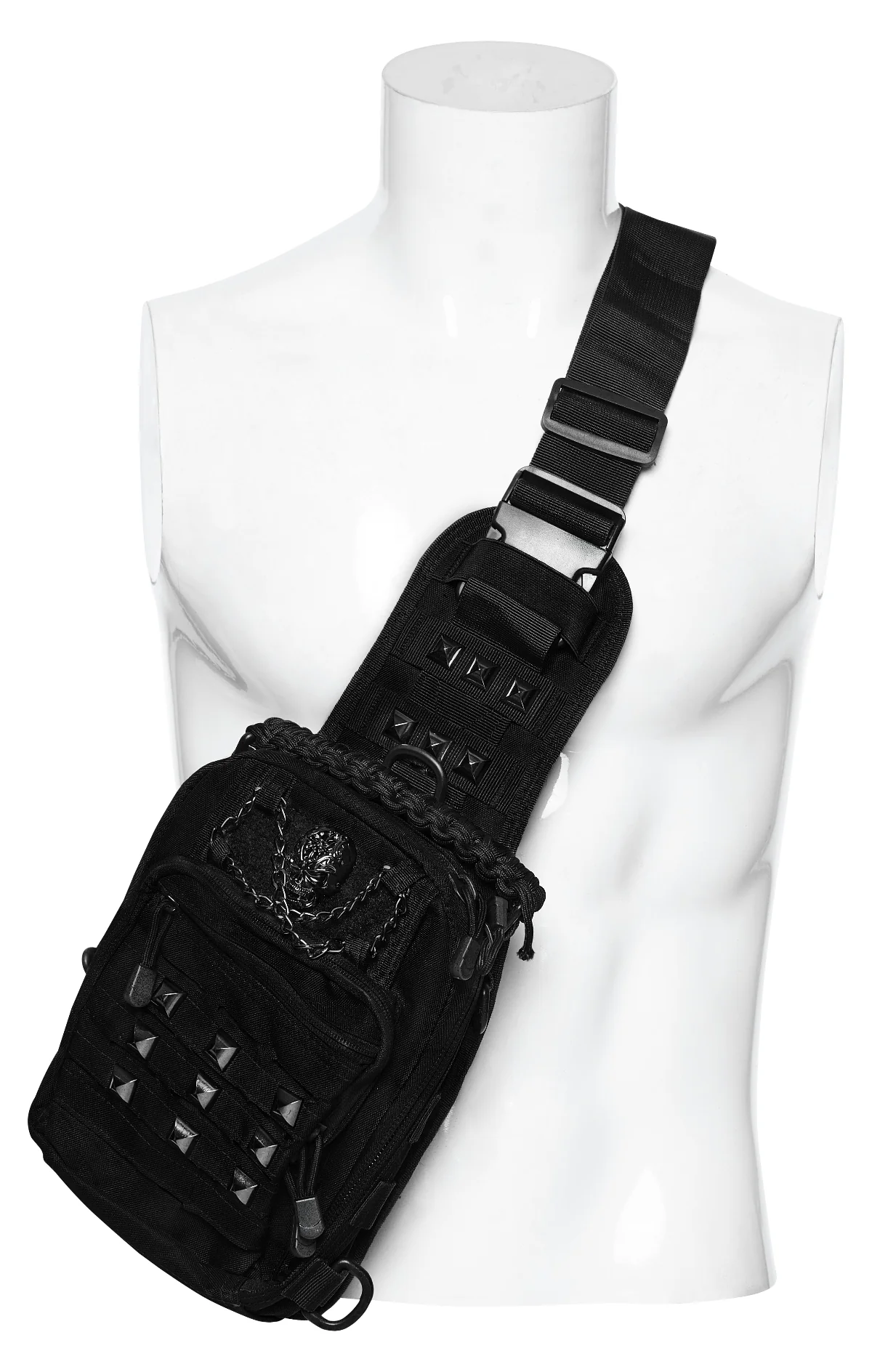 Outlander - Post-Apocalyptic Crossbody Bag in Black