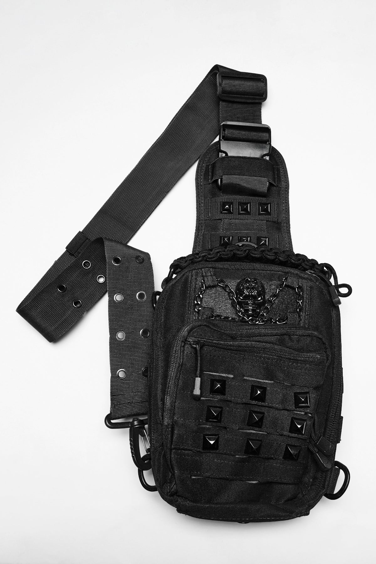 Outlander - Post-Apocalyptic Crossbody Bag in Black - Image 2
