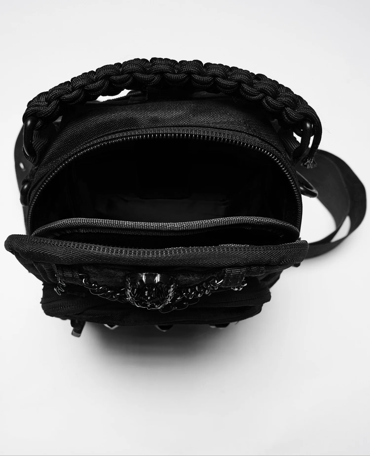 Outlander - Post-Apocalyptic Crossbody Bag in Black - Image 7