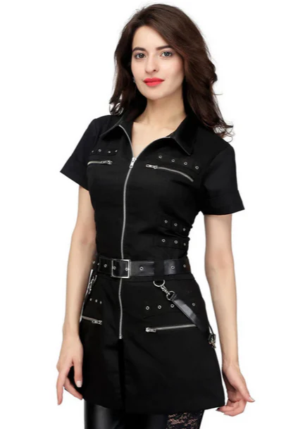 Police Siren Mini Dress - Custom Made - Image 3