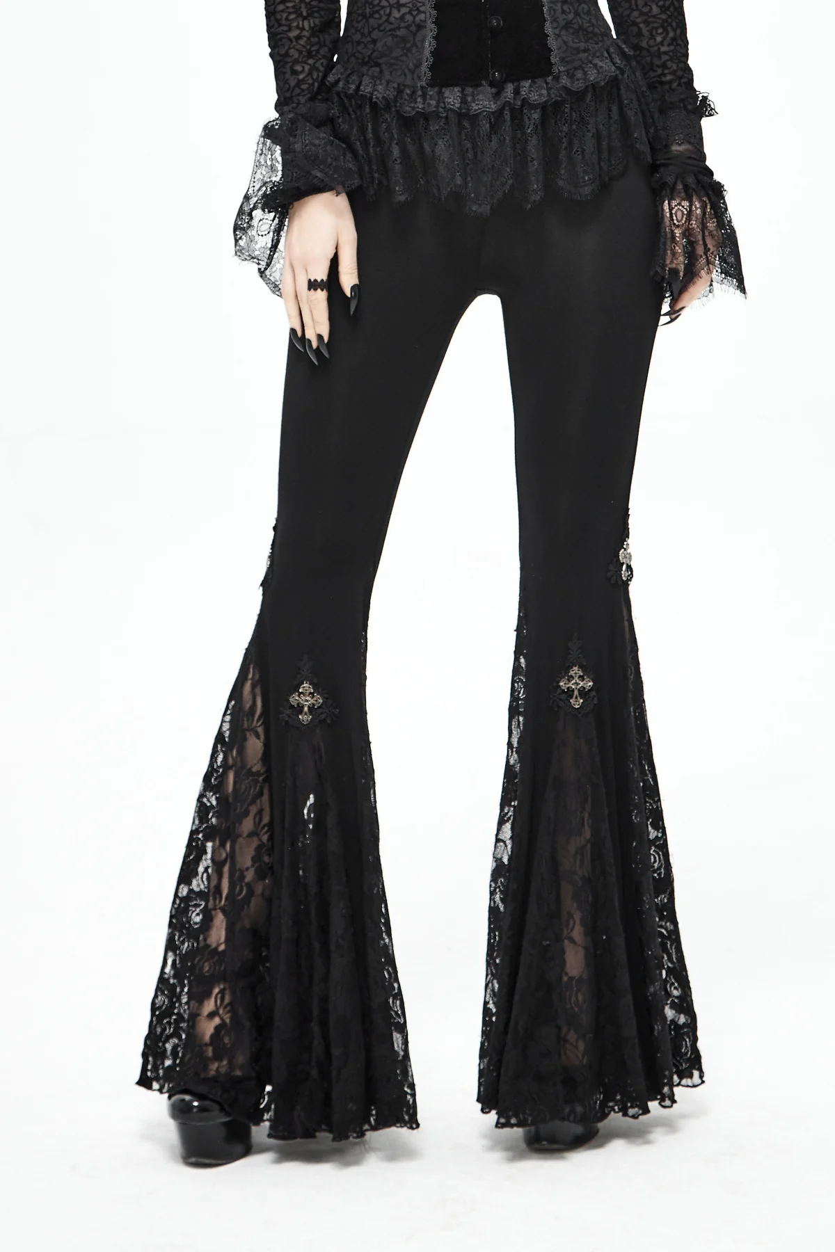Cathedral Rose Flare Pants