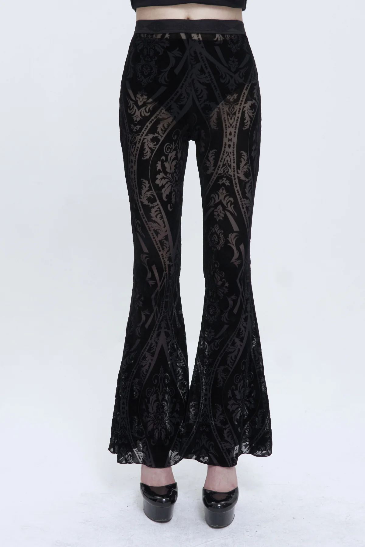 Victorian Night Bell Bottom Leggings