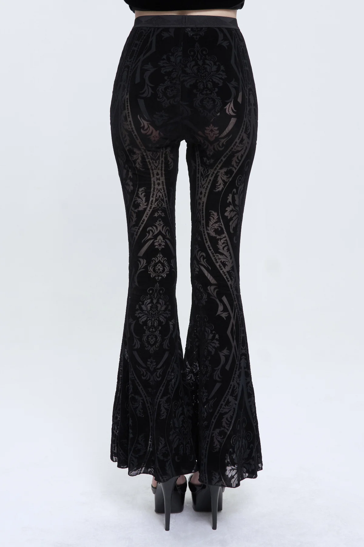 Victorian Night Bell Bottom Leggings - Image 4