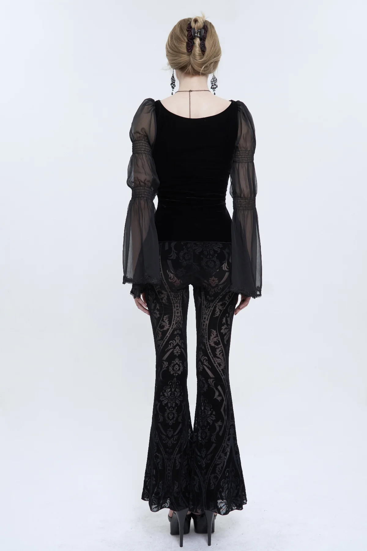 Victorian Night Bell Bottom Leggings - Image 7