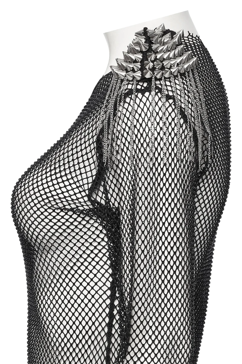 Queen of Chains – Punk Fishnet Armor - Image 6