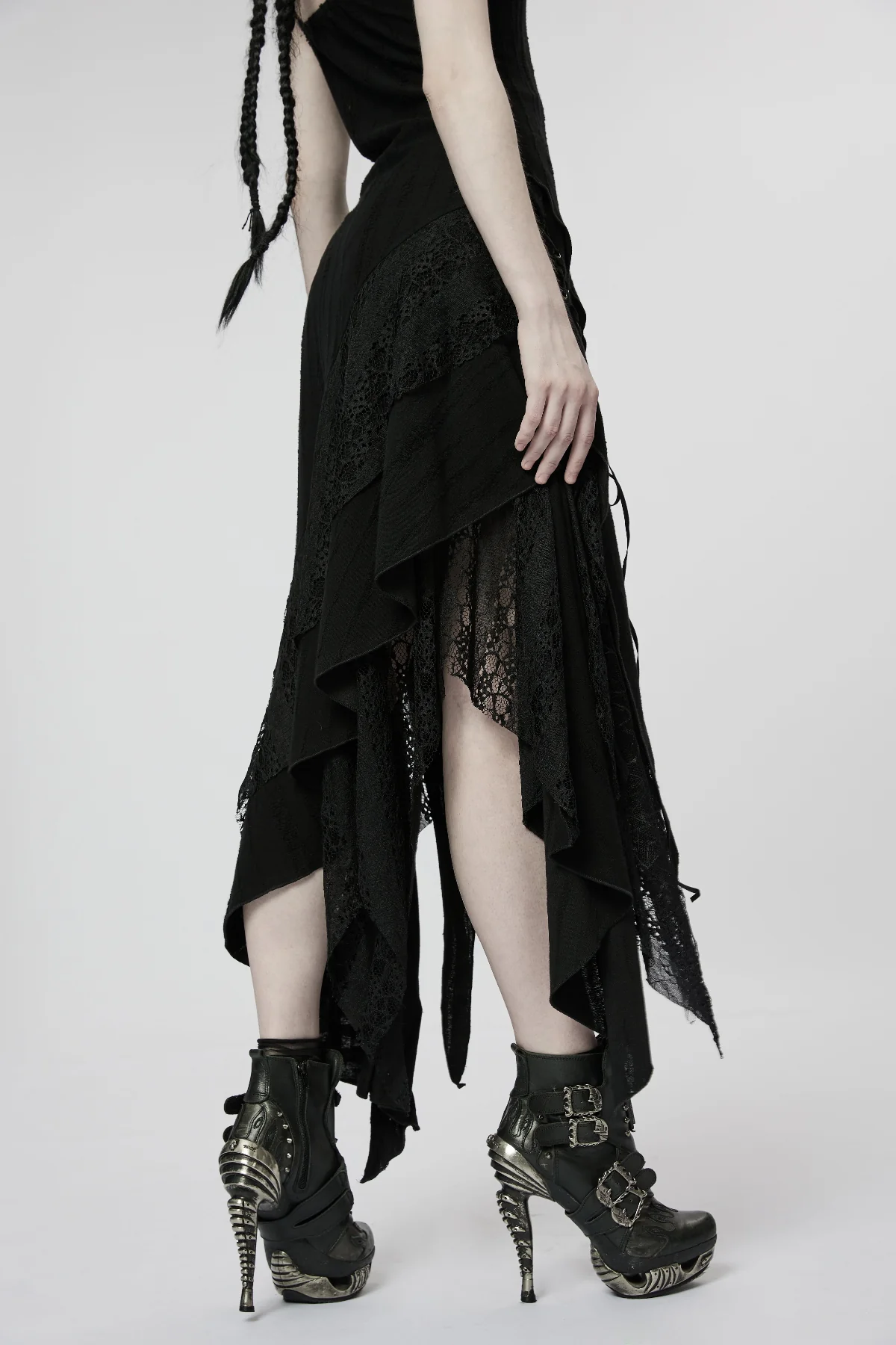 Ritual Lace Asymmetric Dress - Image 4