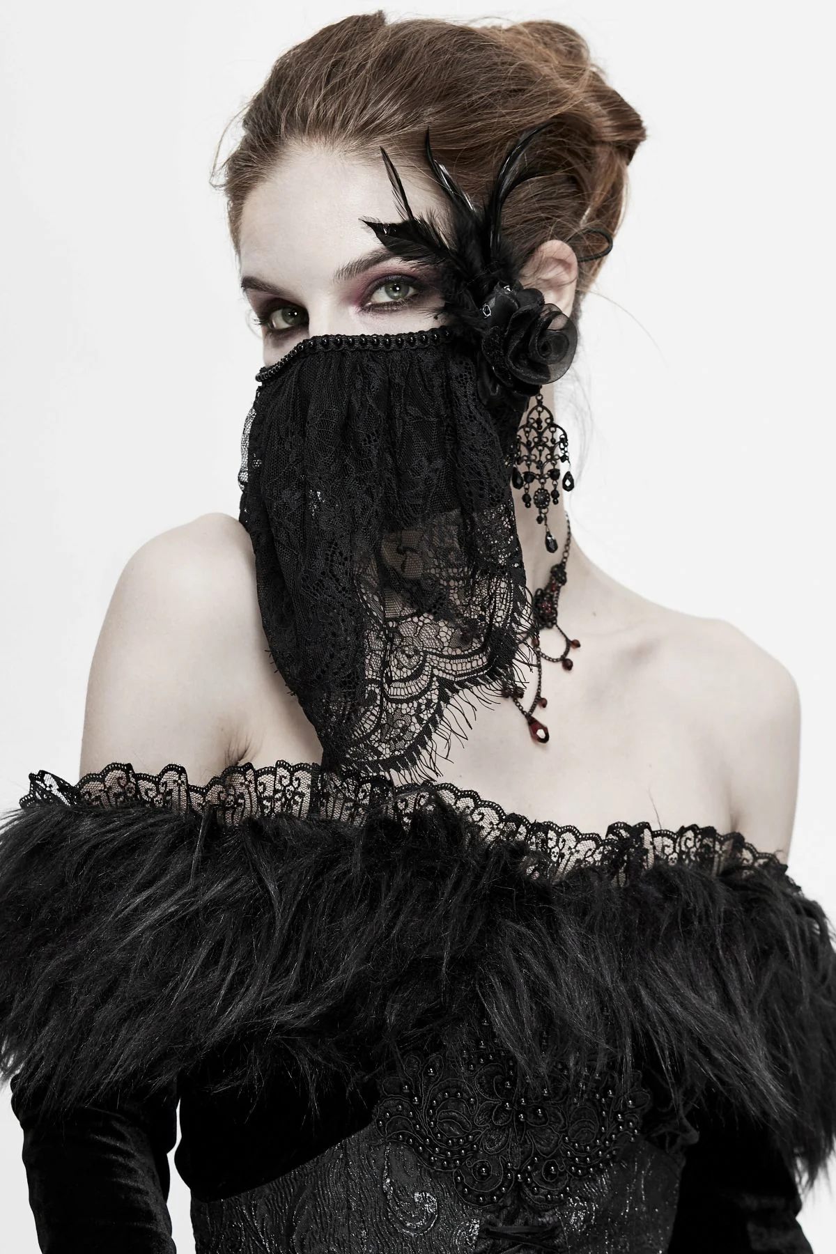 Sahara Mystic Lace Veil Mask