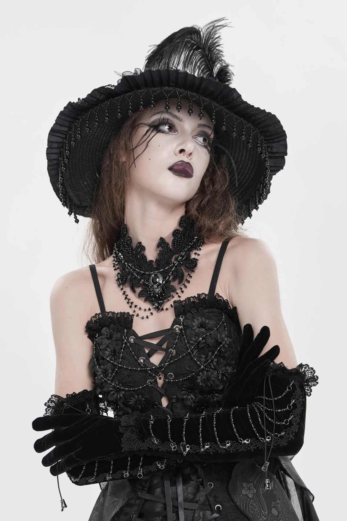 Shadow Chain - Dark Romance Opera Gloves - Image 3