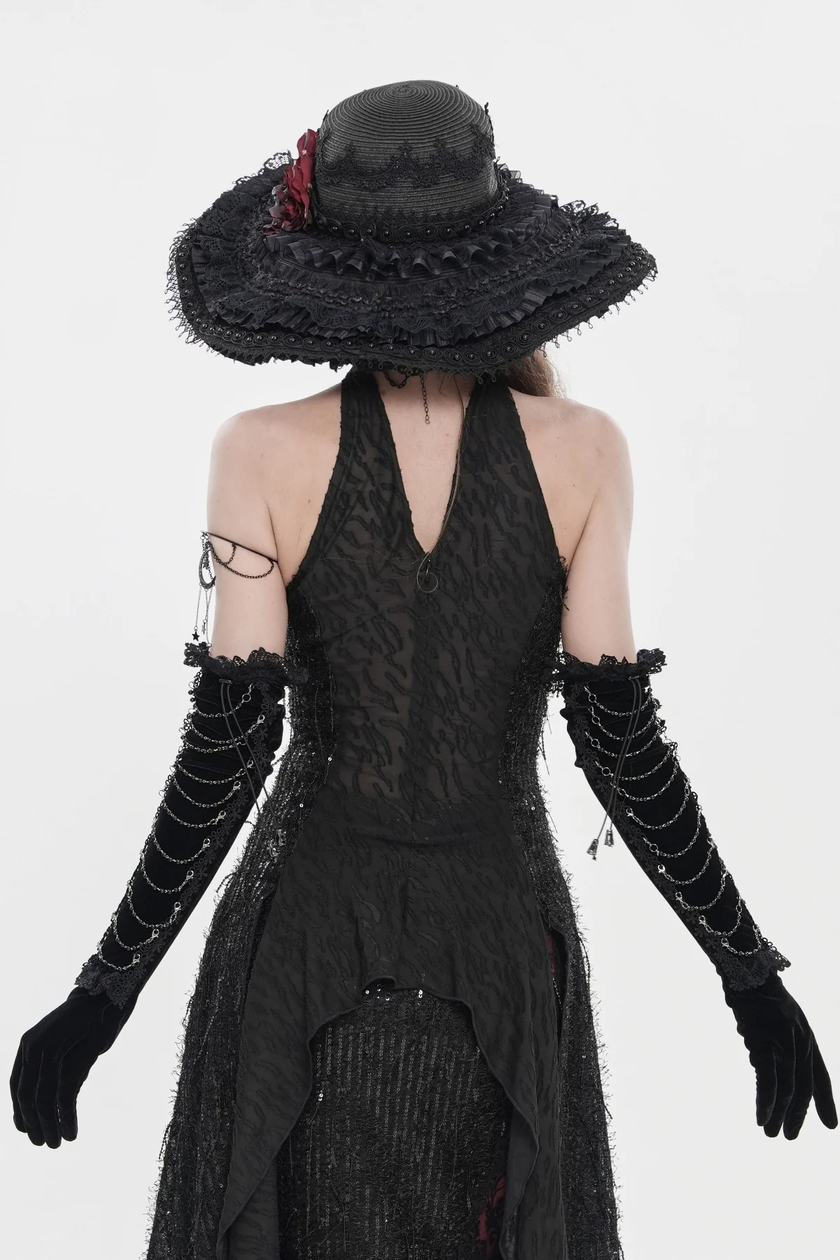 Shadow Chain - Dark Romance Opera Gloves - Image 4