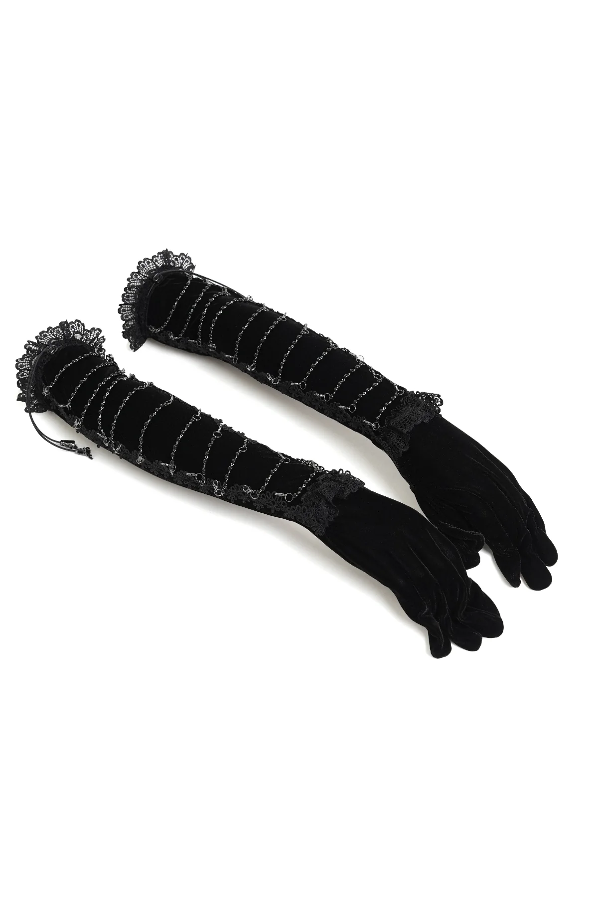 Shadow Chain - Dark Romance Opera Gloves - Image 5