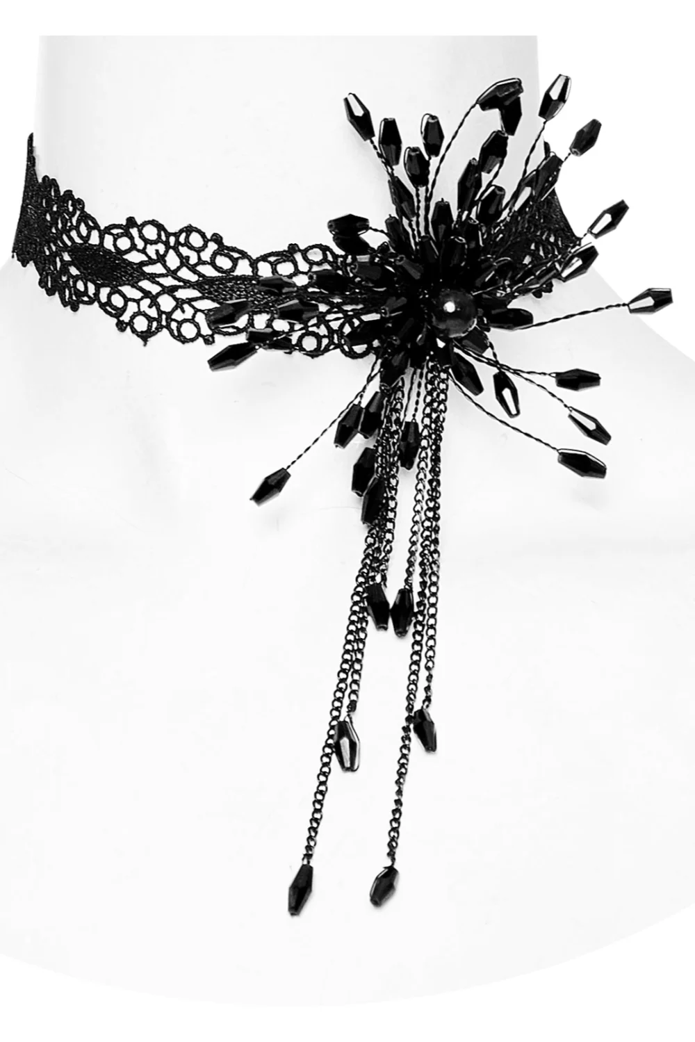 Shadow Lily – Victorian Gothic Lace Choker - Image 2