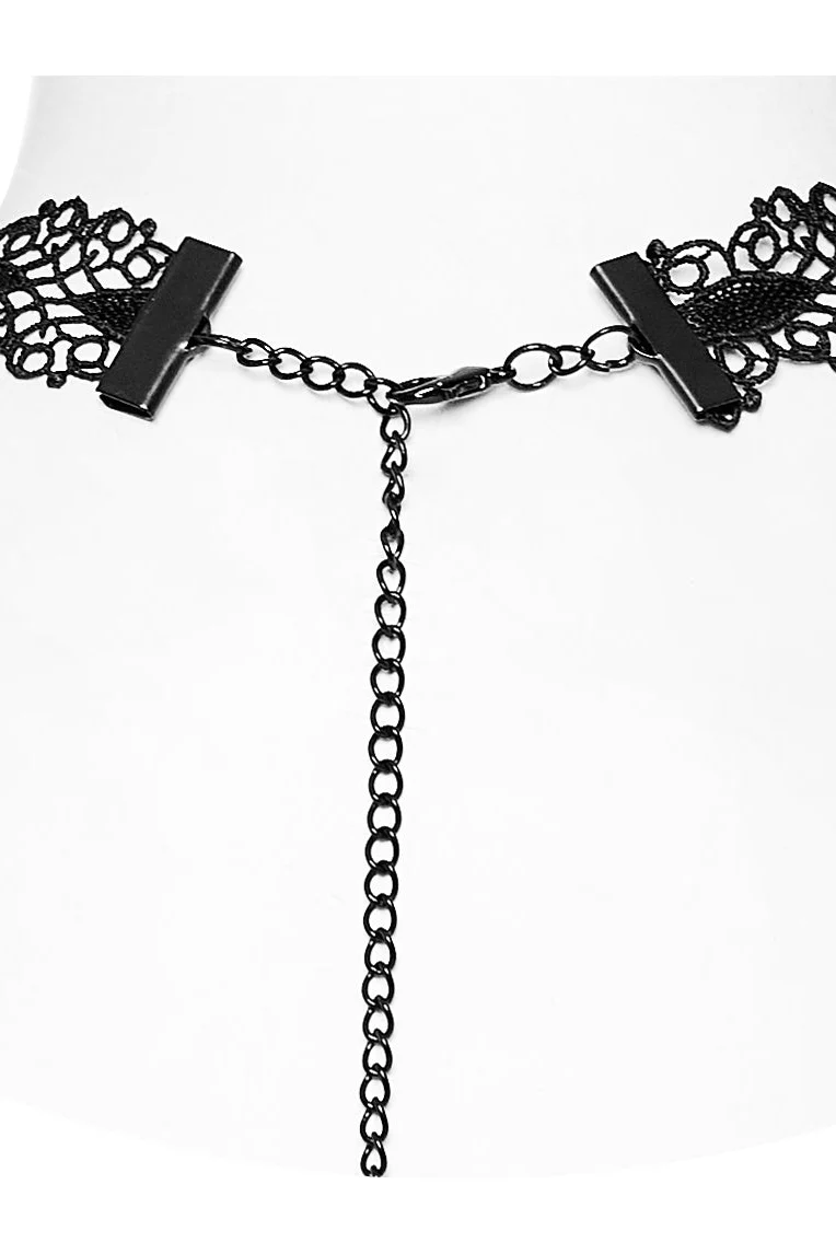 Shadow Lily – Victorian Gothic Lace Choker - Image 6