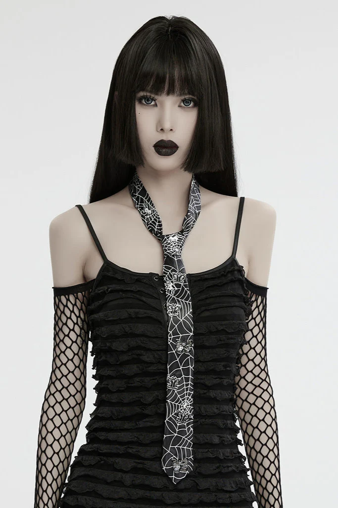 Butterfly Ensnared Web Tie - Unisex