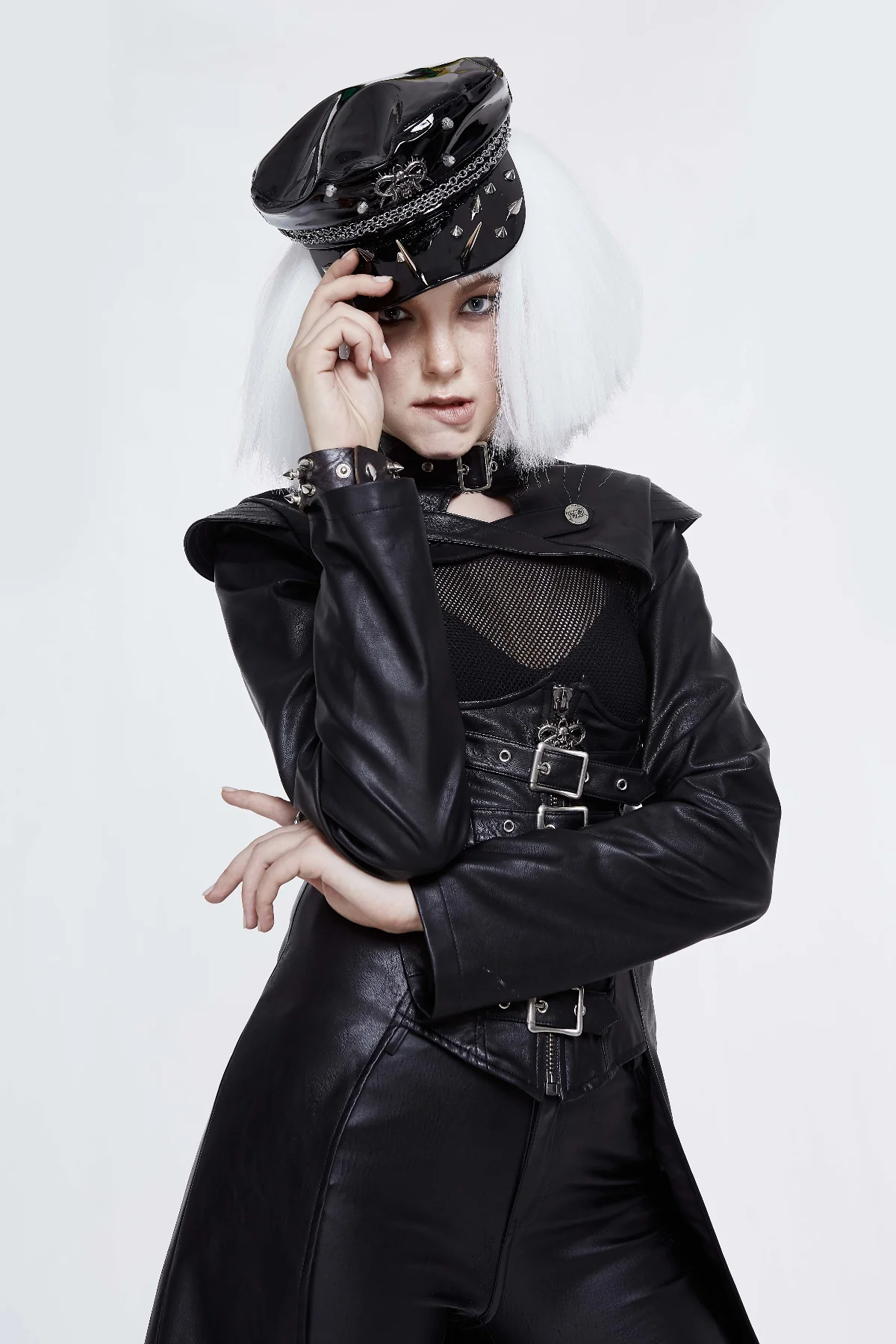 Spike Chain Military Cap - Image 2