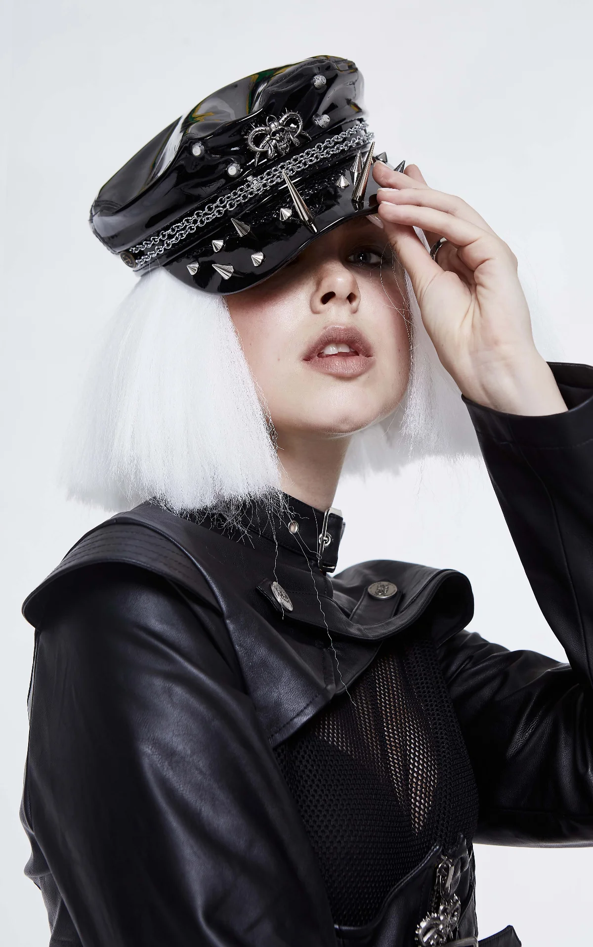 Spike Chain Military Cap - Image 4