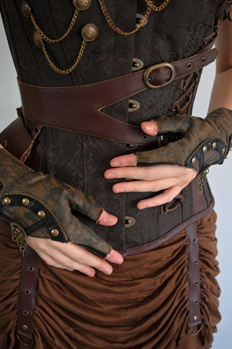 Steampunk Adventurer Corset Dress - Custom Made - Image 4