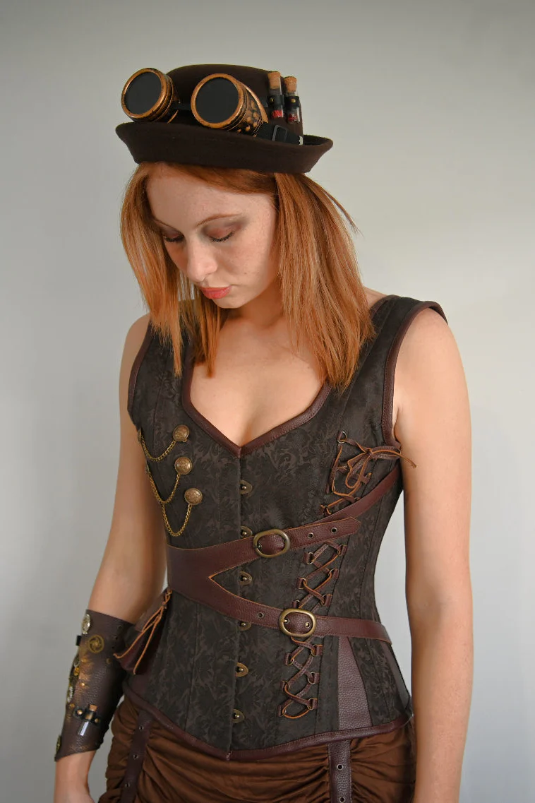 Steampunk Adventurer Corset Dress - Custom Made - Image 5
