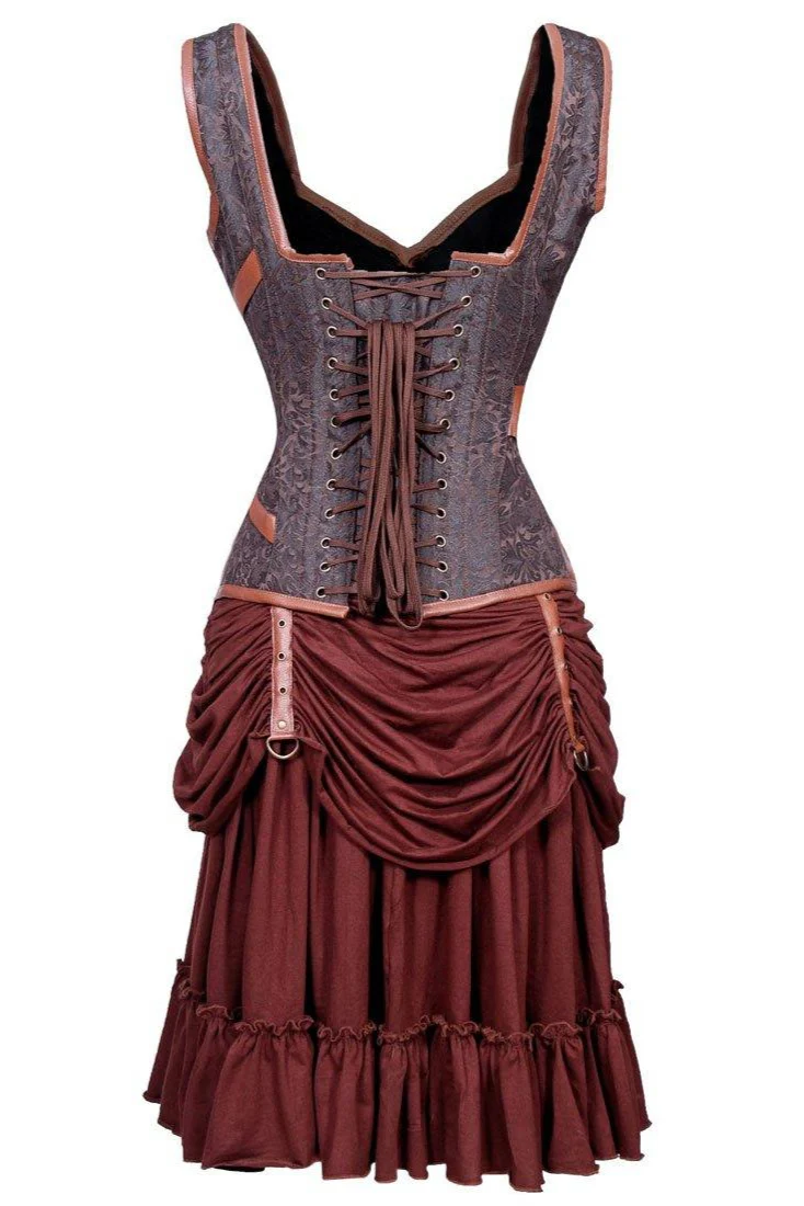 Steampunk Adventurer Corset Dress - Custom Made - Image 6
