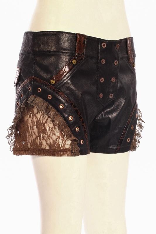 Steampunk Air Captain Mini Shorts - Image 3
