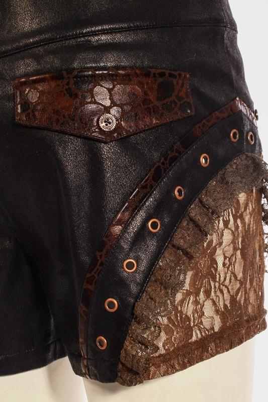 Steampunk Air Captain Mini Shorts - Image 5