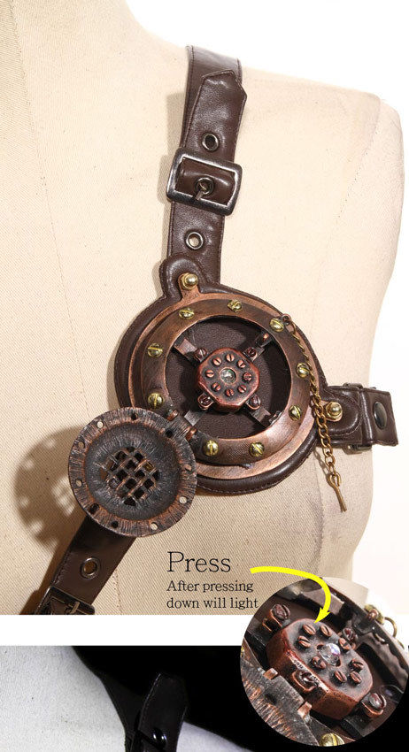 Steampunk Led Light Chest Harness (Unisex) - Image 3