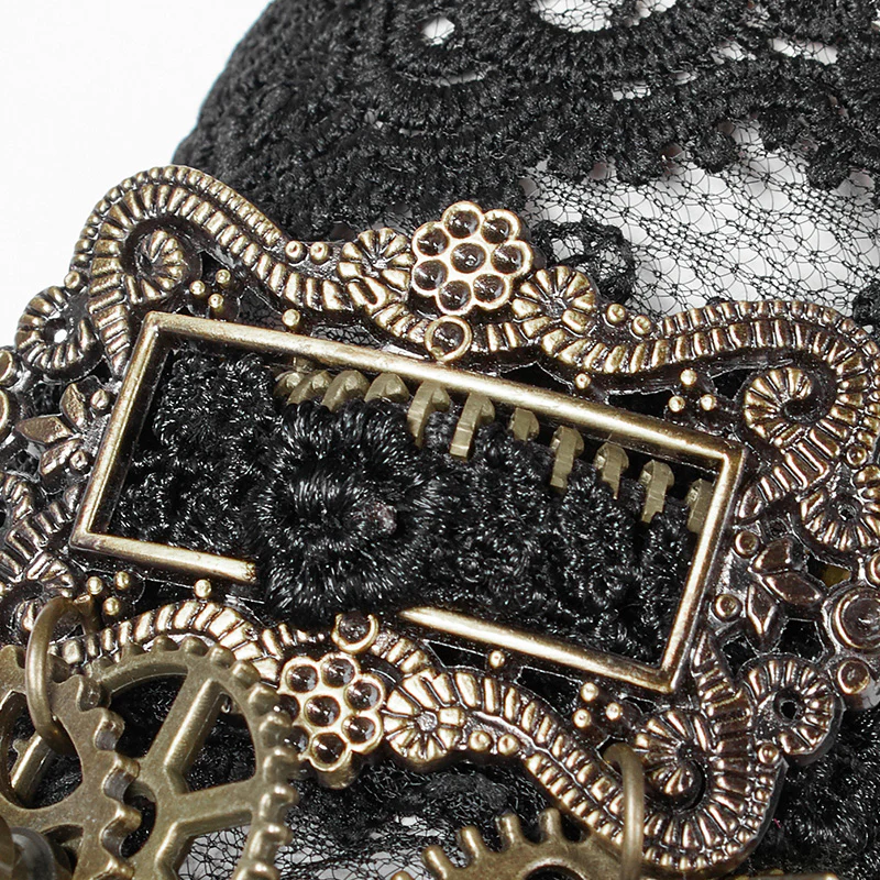 Steampunk Gears and Spikes Gloves - Image 4