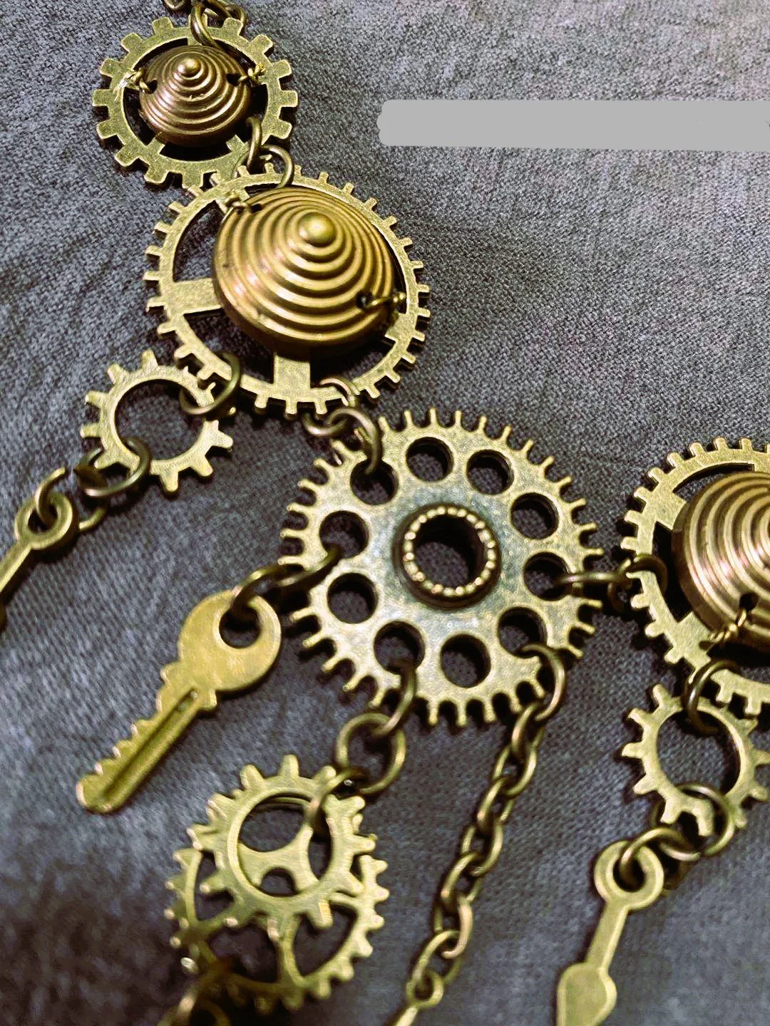 Steampunk Gear Necklace - Image 2