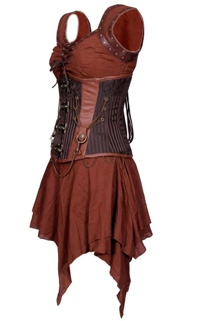 Steampunk Pirate Corset Dress - Custom Made - Image 7