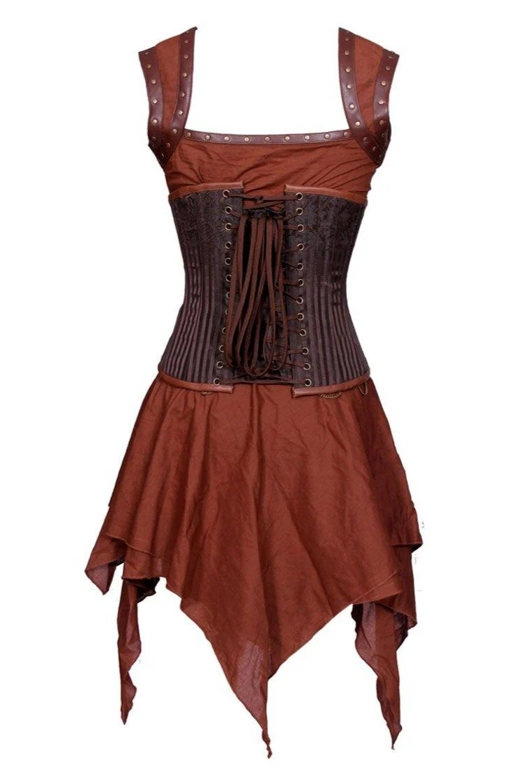 Steampunk Pirate Corset Dress - Custom Made - Image 8