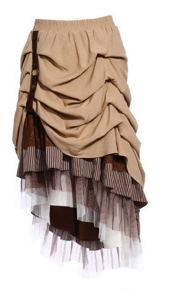 Steampunk Ruched Skirt - Image 2