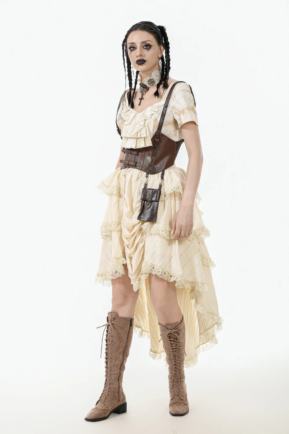 Miss Harlow’s Steampunk Ruffled Skirt - Image 2