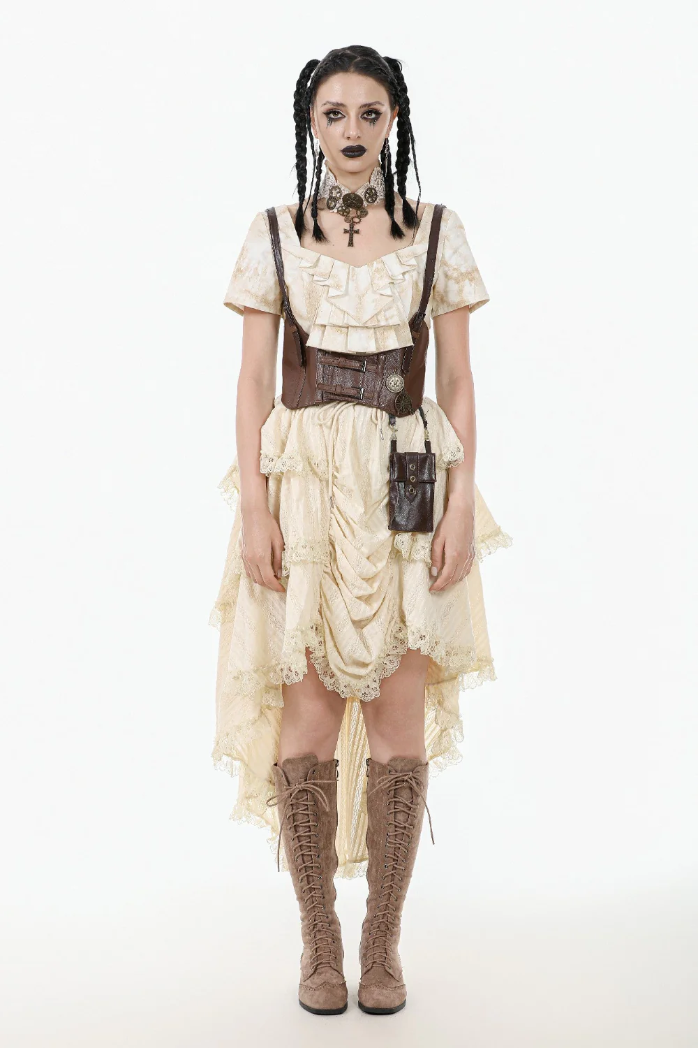 Miss Harlow’s Steampunk Ruffled Skirt - Image 3