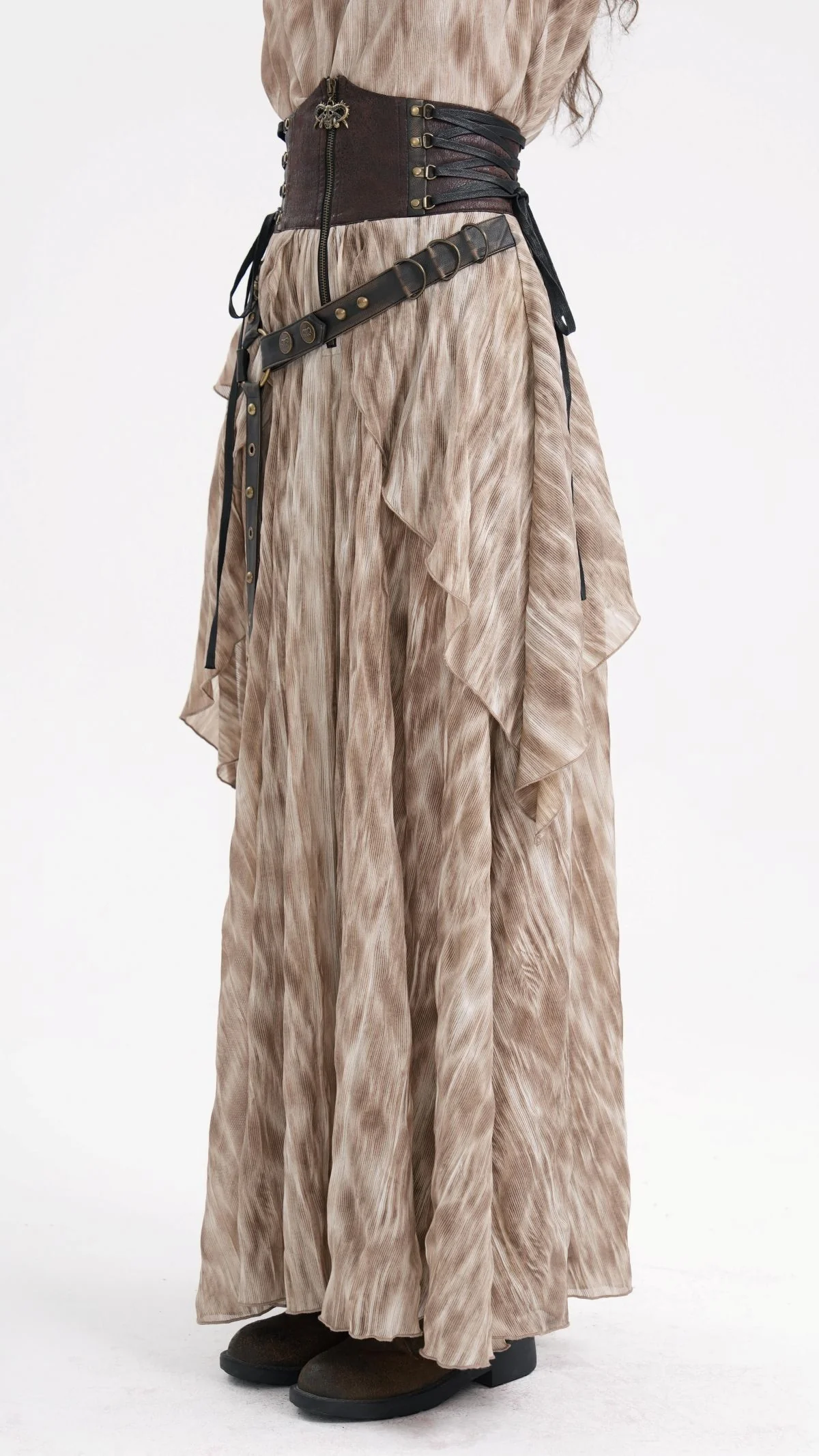 Tavern Rogue Steampunk Maxi Skirt - Image 4