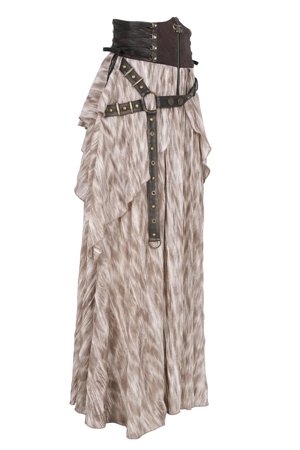 Tavern Rogue Steampunk Maxi Skirt - Image 7