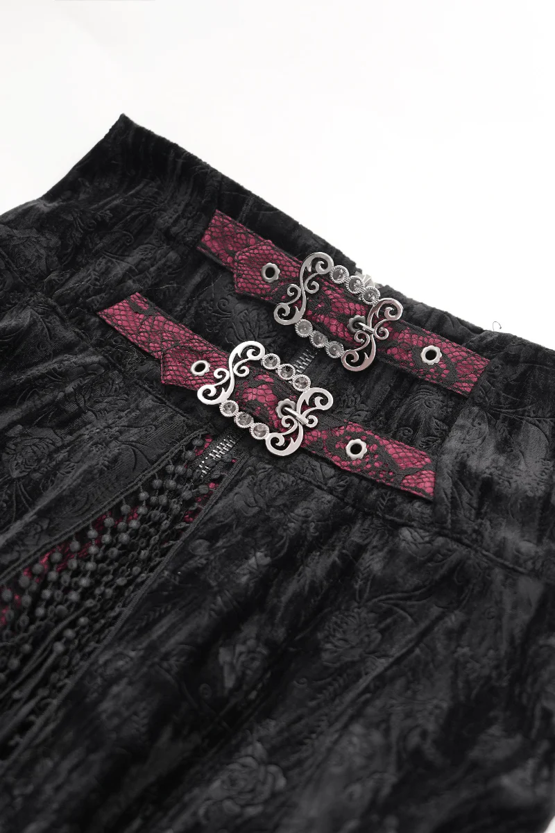 The Crimson Enchantress Lace Skirt - Image 5