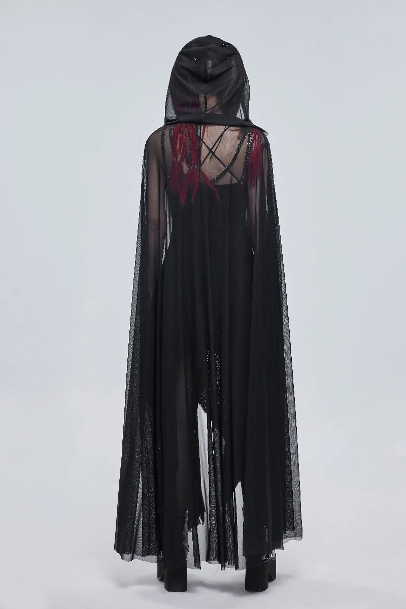 The Witch’s Circle – Pentagram Lace Cape - Image 6