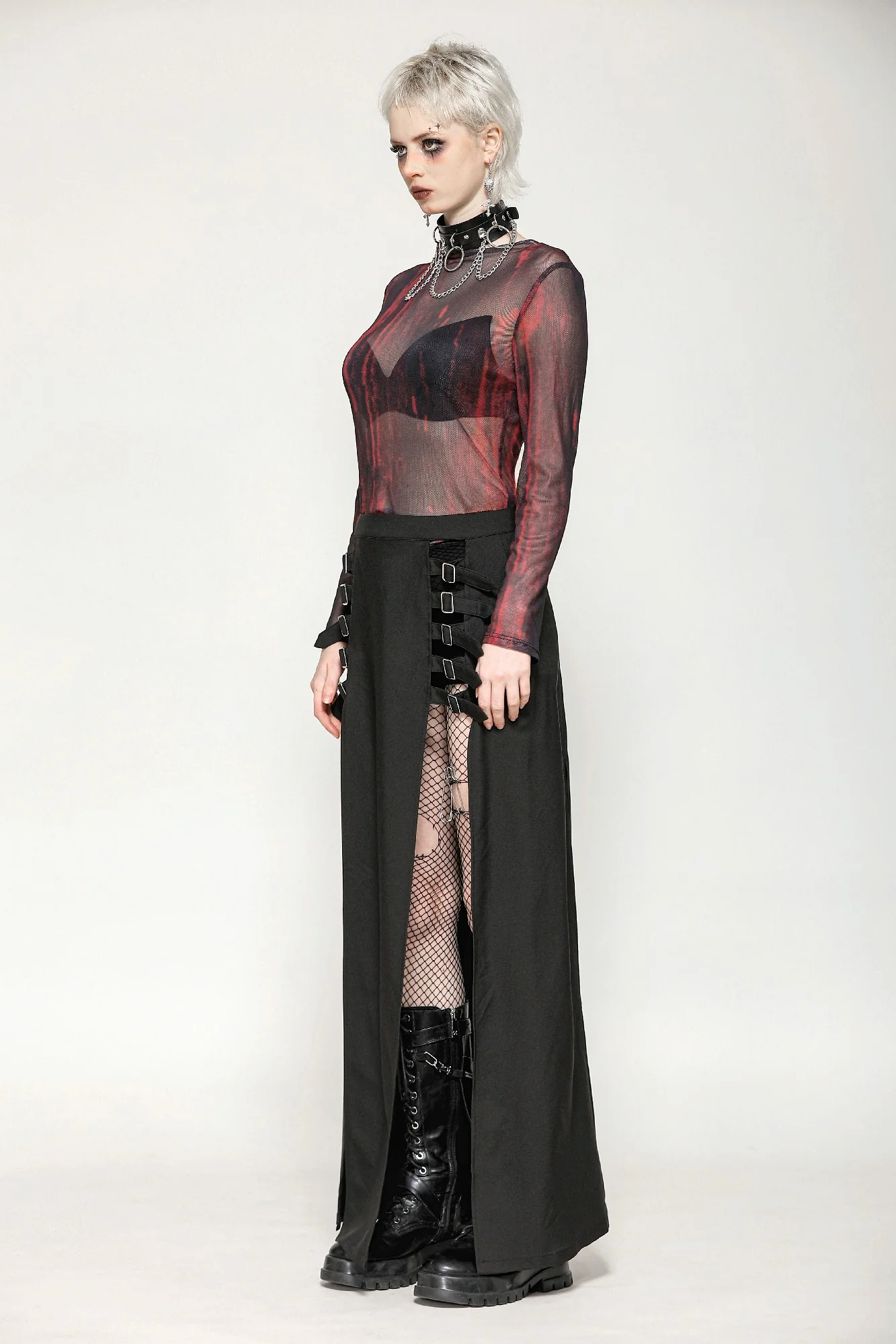 Blood Veil Mesh Tie Dye Top - Image 5