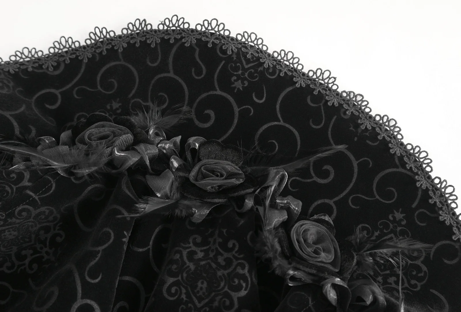 Gabriel – Men's High Collar Velvet Vampire Cloak - Image 10