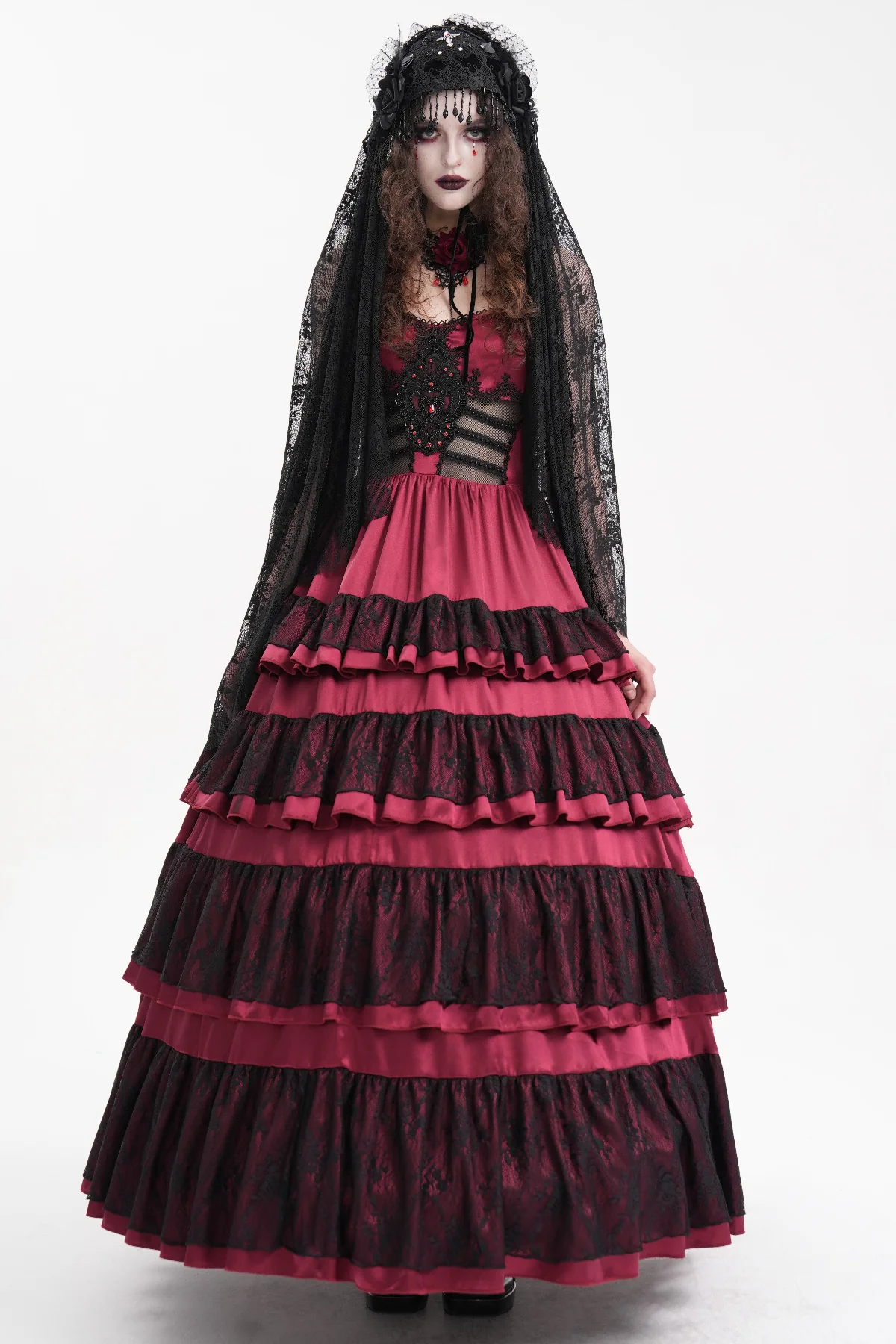 Velvet Cross Bridal Veil - Image 4